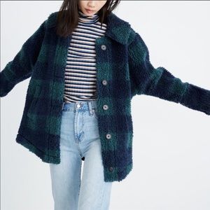 Madewell Evergreen Sherpa Jacket 💙 NWOT